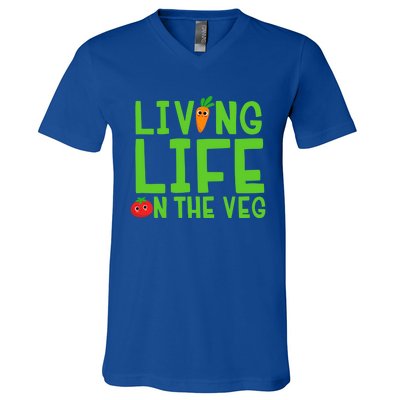 Living Life On The Veg Gift V-Neck T-Shirt