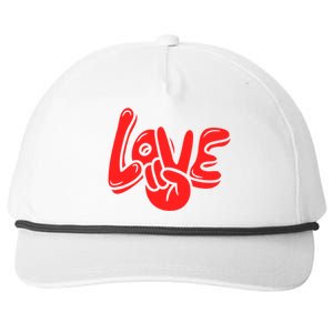 Love Snapback Five-Panel Rope Hat