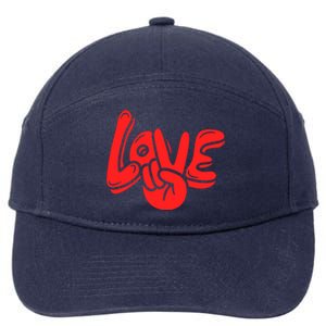 Love 7-Panel Snapback Hat