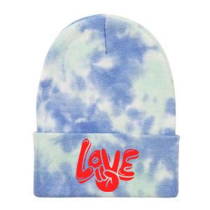 Love Tie Dye 12in Knit Beanie