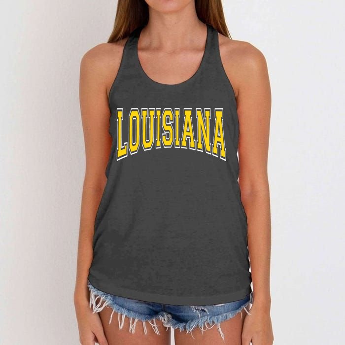 Louisiana Women's Knotted Racerback Tank