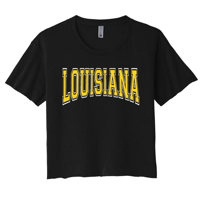 Louisiana Women's Crop Top Tee