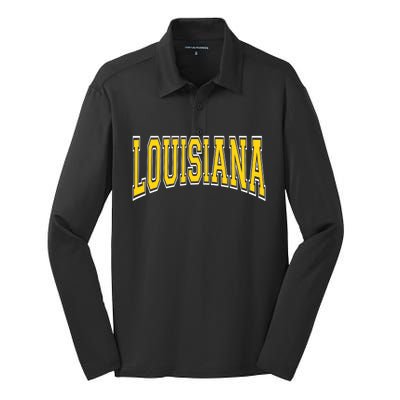 Louisiana Silk Touch Performance Long Sleeve Polo