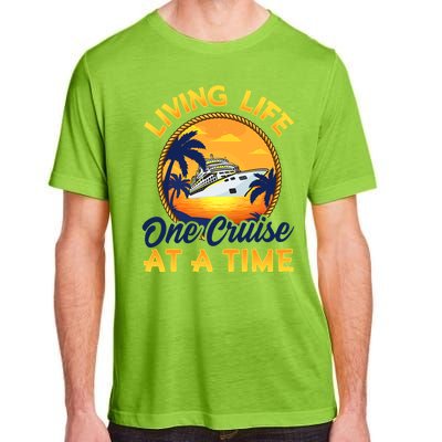 Living Life One Cruise At A Time Adult ChromaSoft Performance T-Shirt