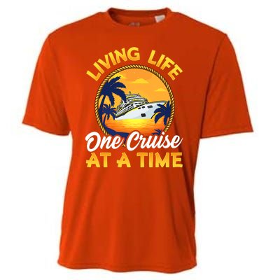 Living Life One Cruise At A Time Cooling Performance Crew T-Shirt