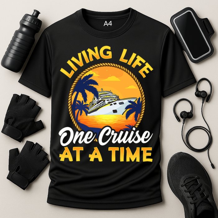 Living Life One Cruise At A Time Cooling Performance Crew T-Shirt