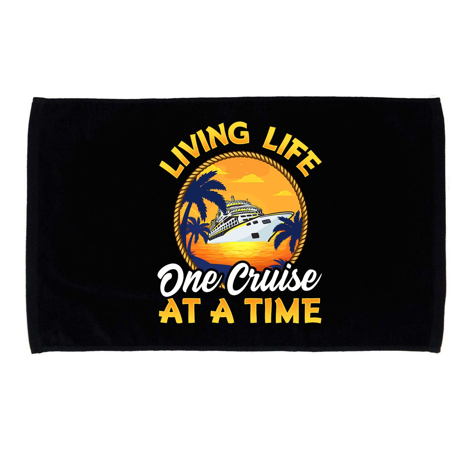 Living Life One Cruise At A Time Microfiber Hand Towel