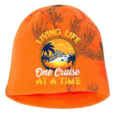 Living Life One Cruise At A Time Kati - Camo Knit Beanie