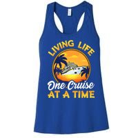 Living Life One Cruise At A Time Women's Racerback Tank