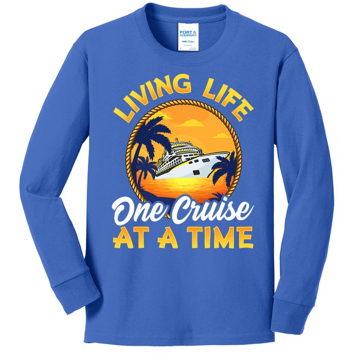 Living Life One Cruise At A Time Kids Long Sleeve Shirt