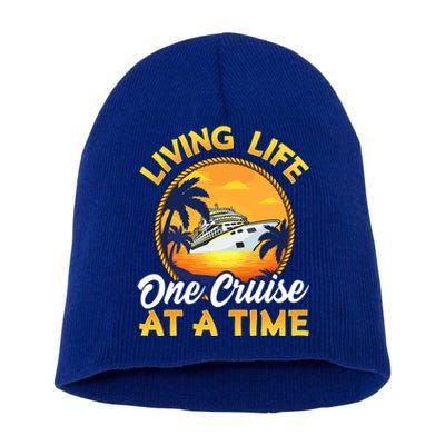 Living Life One Cruise At A Time Short Acrylic Beanie