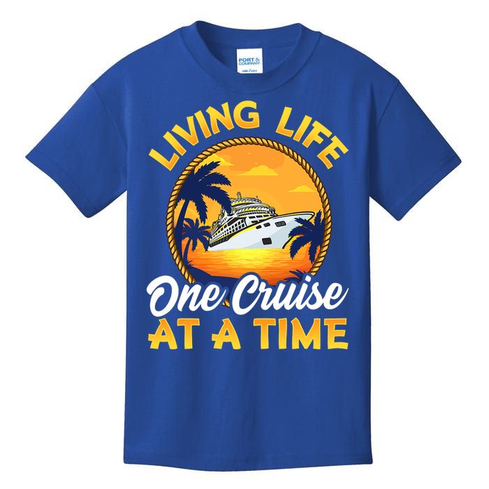 Living Life One Cruise At A Time Kids T-Shirt