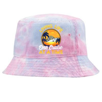 Living Life One Cruise At A Time Tie-Dyed Bucket Hat