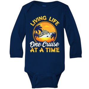 Living Life One Cruise At A Time Baby Long Sleeve Bodysuit