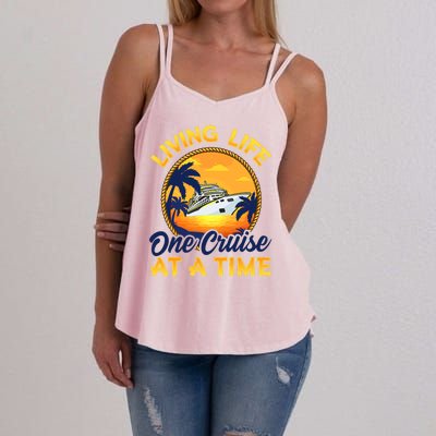 Living Life One Cruise At A Time Women's Strappy Tank