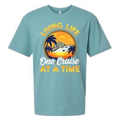 Living Life One Cruise At A Time Sueded Cloud Jersey T-Shirt