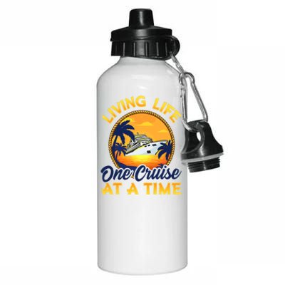 Living Life One Cruise At A Time Aluminum Water Bottle