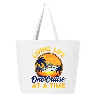 Living Life One Cruise At A Time 25L Jumbo Tote