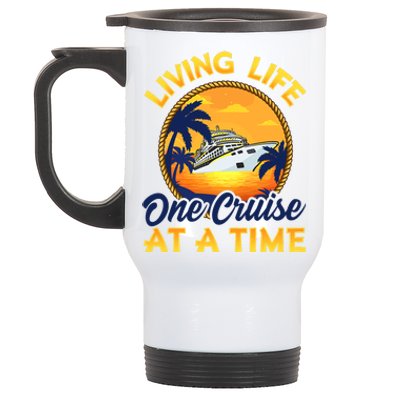 Living Life One Cruise At A Time Stainless Steel Travel Mug