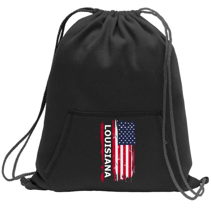 Louisiana Sweatshirt Cinch Pack Bag