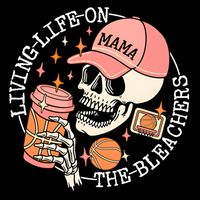 Living Life On The Bleachers Basketball Mama Skull Cute Gift Impact Tech Backpack