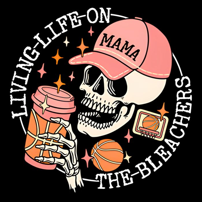 Living Life On The Bleachers Basketball Mama Skull Cute Gift Impact Tech Backpack
