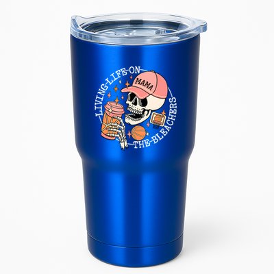Living Life On The Bleachers Basketball Mama Skull Cute Gift Tumbler