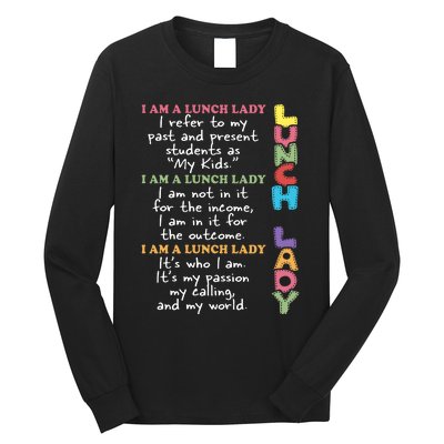 Lunch Lady Proud Lunch Lady Gift For Cafeteria Worker Cafeteria Squad Long Sleeve Shirt