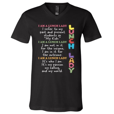 Lunch Lady Proud Lunch Lady Gift For Cafeteria Worker Cafeteria Squad V-Neck T-Shirt