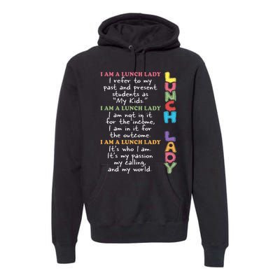 Lunch Lady Proud Lunch Lady Gift For Cafeteria Worker Cafeteria Squad Premium Hoodie