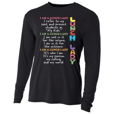 Lunch Lady Proud Lunch Lady Gift For Cafeteria Worker Cafeteria Squad Cooling Performance Long Sleeve Crew