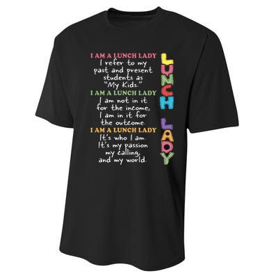 Lunch Lady Proud Lunch Lady Gift For Cafeteria Worker Cafeteria Squad Performance Sprint T-Shirt