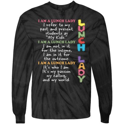 Lunch Lady Proud Lunch Lady Gift For Cafeteria Worker Cafeteria Squad Tie-Dye Long Sleeve Shirt