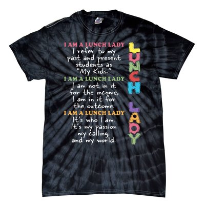 Lunch Lady Proud Lunch Lady Gift For Cafeteria Worker Cafeteria Squad Tie-Dye T-Shirt