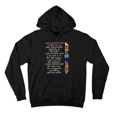 Lunch Lady Proud Lunch Lady Gift For Cafeteria Worker Cafeteria Squad Tall Hoodie