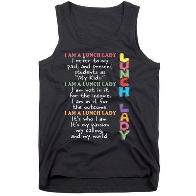 Lunch Lady Proud Lunch Lady Gift For Cafeteria Worker Cafeteria Squad Tank Top