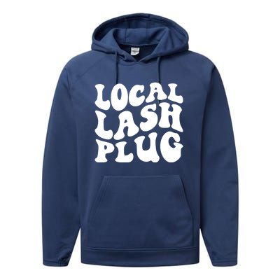 Local Lash Plug Lash Artist Eyelash Lash Tech Gift Performance Fleece Hoodie