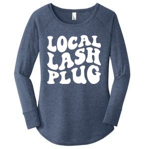 Local Lash Plug Lash Artist Eyelash Lash Tech Gift Women's Perfect Tri Tunic Long Sleeve Shirt