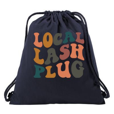 Local Lash Plug Lash Tech Lash Artist Retro Eyelash Gift Drawstring Bag