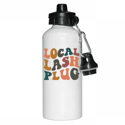 Local Lash Plug Lash Tech Lash Artist Retro Eyelash Gift Aluminum Water Bottle 