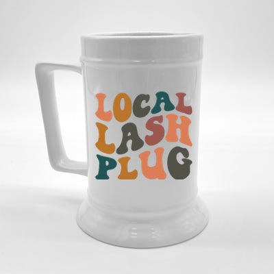 Local Lash Plug Lash Tech Lash Artist Retro Eyelash Gift Beer Stein