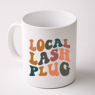 Local Lash Plug Lash Tech Lash Artist Retro Eyelash Gift Coffee Mug