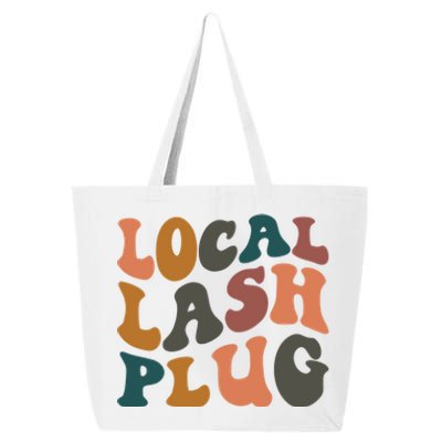 Local Lash Plug Lash Tech Lash Artist Retro Eyelash Gift 25L Jumbo Tote