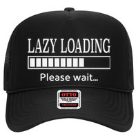 Lazy Loading… Please Wait Funny Tech Trucker Hat