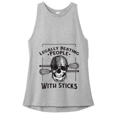 Lacrosse Lacrosse Player Stick Quote Ladies PosiCharge Tri-Blend Wicking Tank