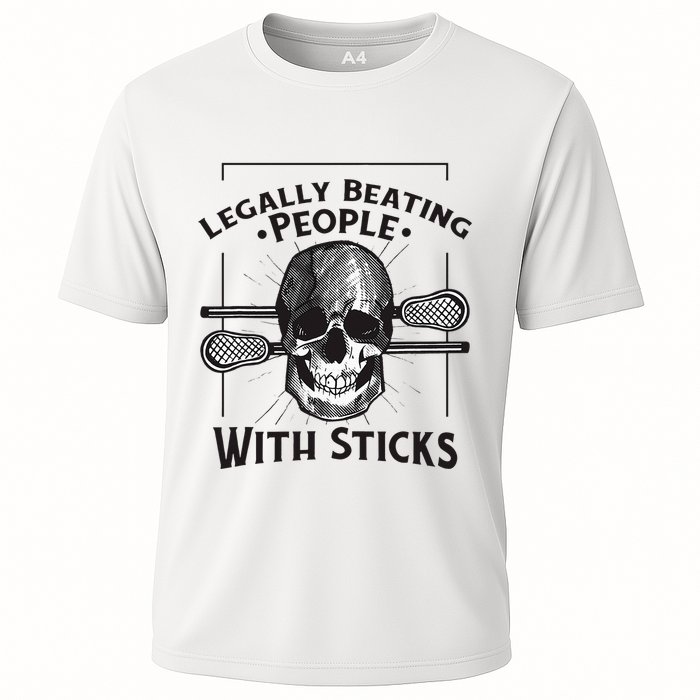 Lacrosse Lacrosse Player Stick Quote Cooling Performance Crew T-Shirt
