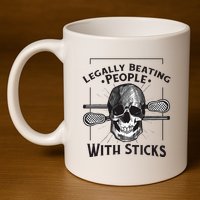 Lacrosse Lacrosse Player Stick Quote 11oz C Handle Ceramic Mug