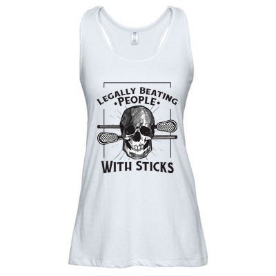 Lacrosse Lacrosse Player Stick Quote Ladies Essential Flowy Tank