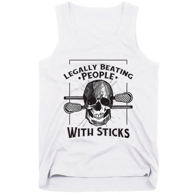 Lacrosse Lacrosse Player Stick Quote Tank Top