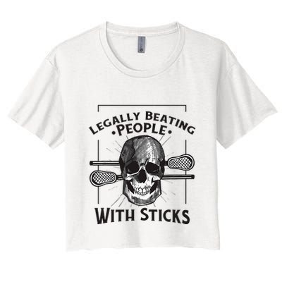 Lacrosse Lacrosse Player Stick Quote Crop Top